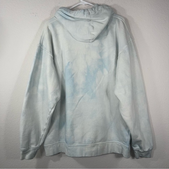 The Mountain unisex kitten selfie hoodie mint white tie dye Long sleeve hoodie - Picture 4 of 12